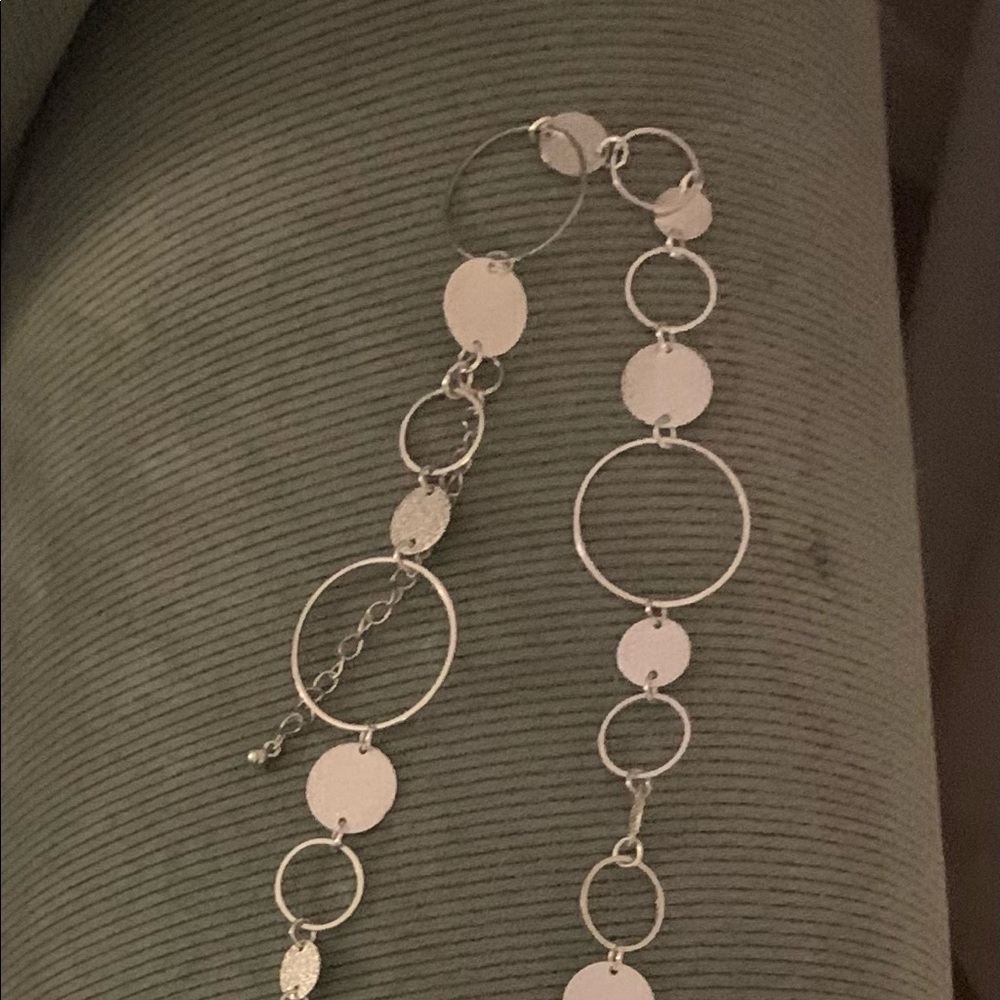 Long necklace silver